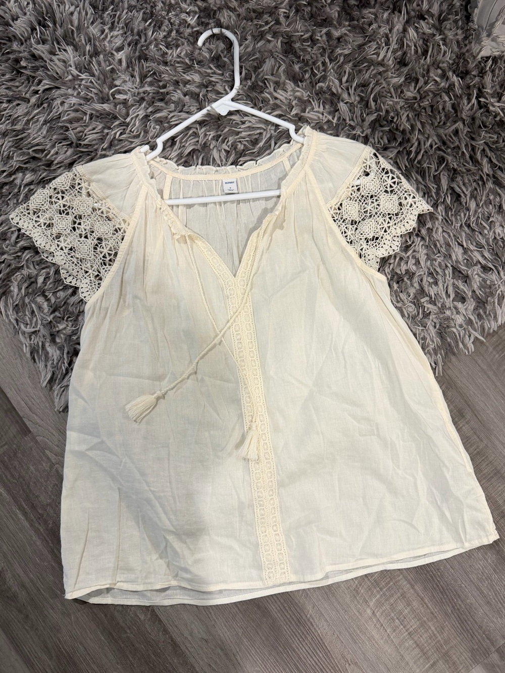 Boho Blouse with lace sleeves